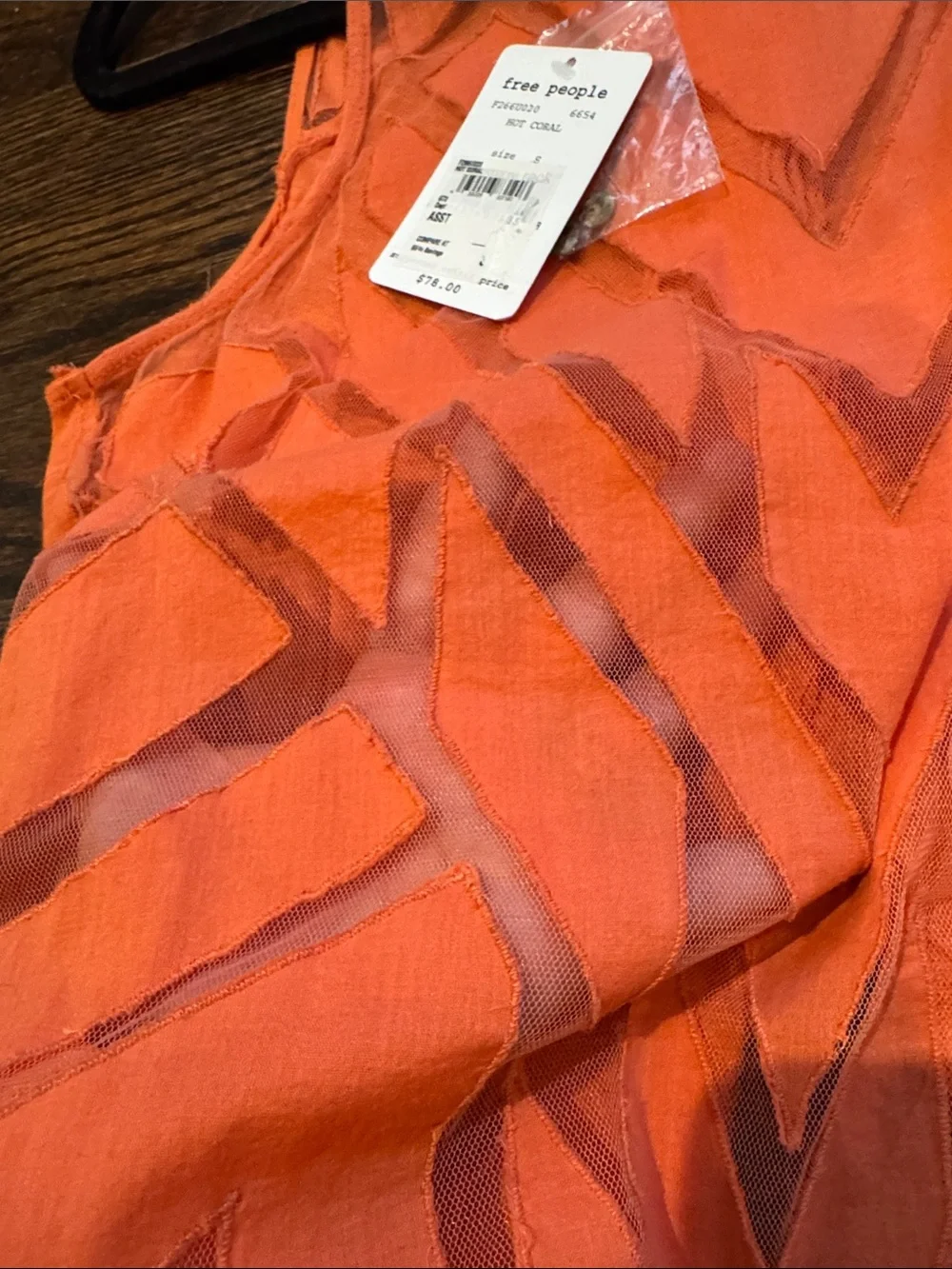 **NWT** Free People Ethereal Daze Geometric Print Sheer Top